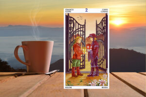 2 (Двойка) Кубков (Чаш) Таро 78 Дверей: значение в отношениях, любви, деньгах и здоровье, и в сочетании с другими картами, карты дня