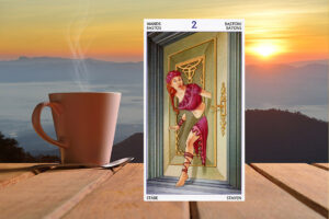 2 (Двойка) Жезлов Таро 78 Дверей: значение в отношениях, любви, деньгах и здоровье, и в сочетании с другими картами, карты дня