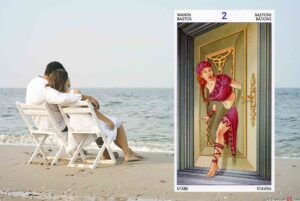 2 (Двойка) Жезлов Таро 78 Дверей: значение в отношениях, любви, деньгах и здоровье, и в сочетании с другими картами, карты дня