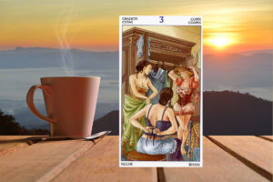 3 (Тройка) Кубков (Чаш) Таро 78 Дверей: значение в отношениях, любви, деньгах и здоровье, и в сочетании с другими картами, карты дня