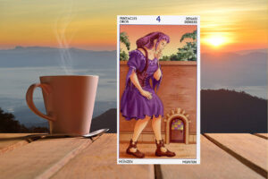 4 (Четверка) Пентаклей Таро 78 Дверей: значение в отношениях, любви, деньгах и здоровье, и в сочетании с другими картами, карты дня
