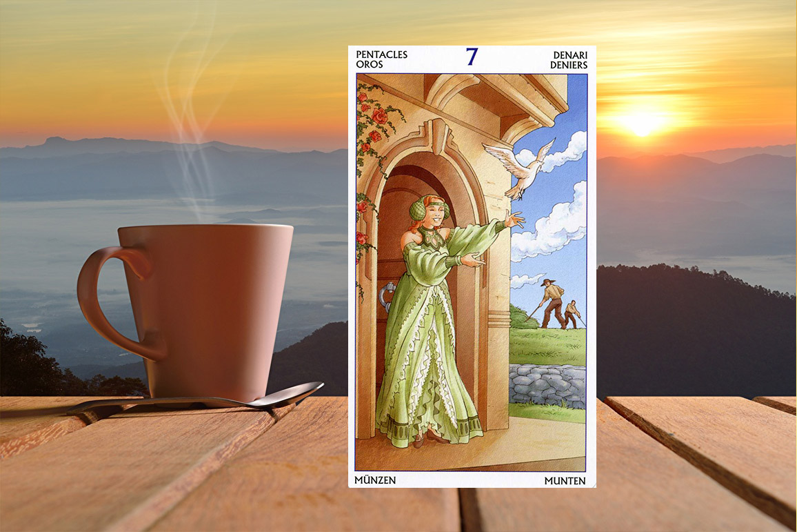 7 (Семерка) Пентаклей Таро 78 Дверей: значение в отношениях, любви, деньгах и здоровье, и в сочетании с другими картами, карты дня