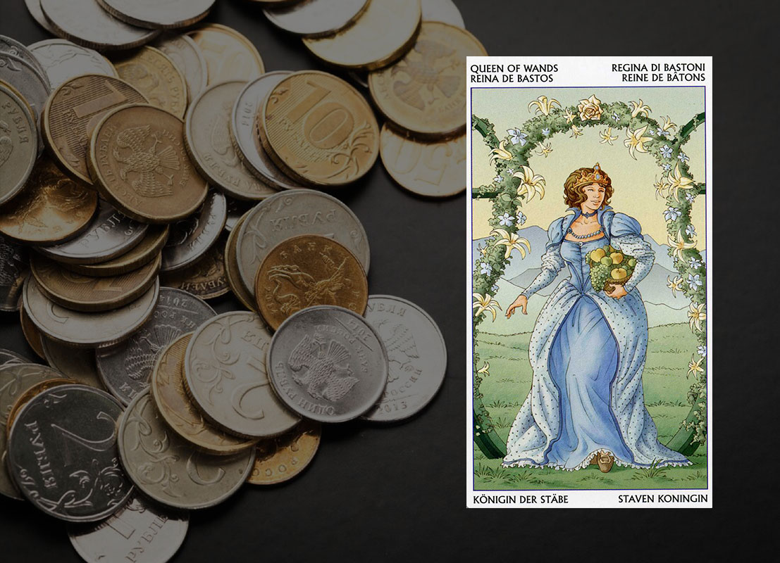 Королева Жезлов Таро 78 Дверей: значение в отношениях, любви, деньгах и здоровье, и в сочетании с другими картами, карта дня
