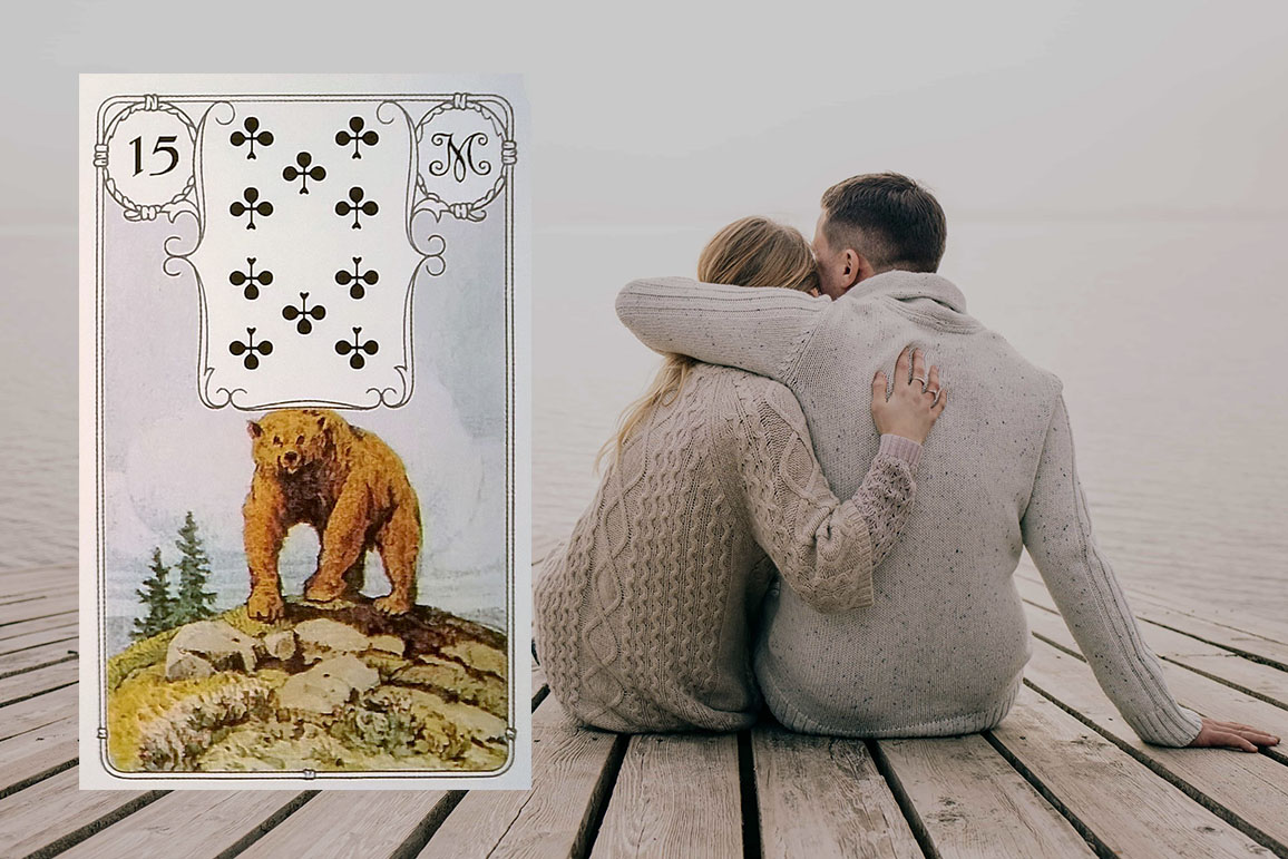 Медведь Ленорман: значение карты в гаданиях на отношения и любовь, сочетание с другими оракулами