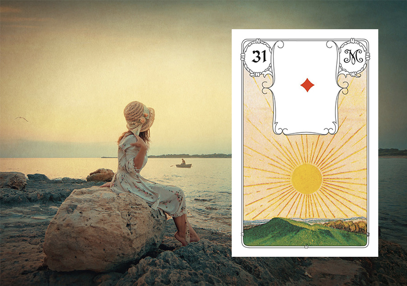 Солнце Ленорман: значение карты в гаданиях на отношения и любовь, сочетание с другими оракулами